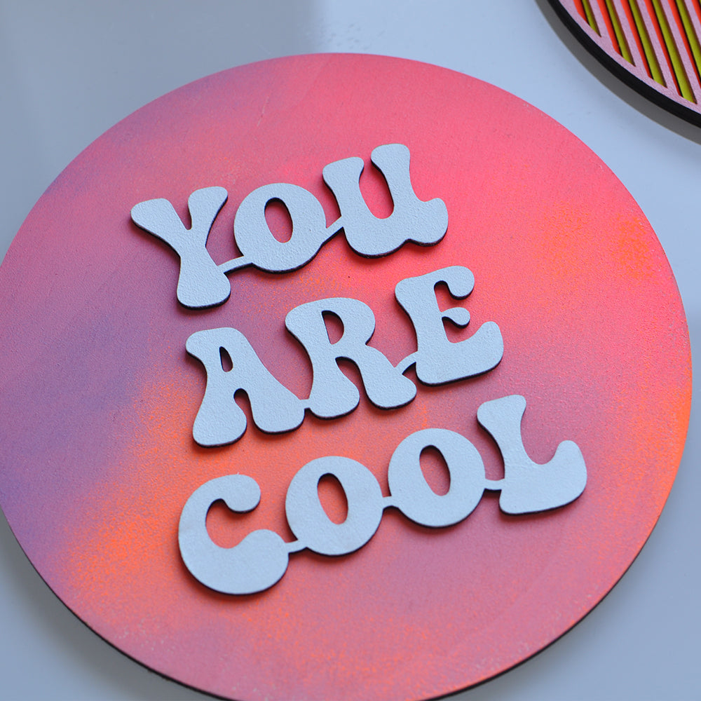 You are cool - pink gradient